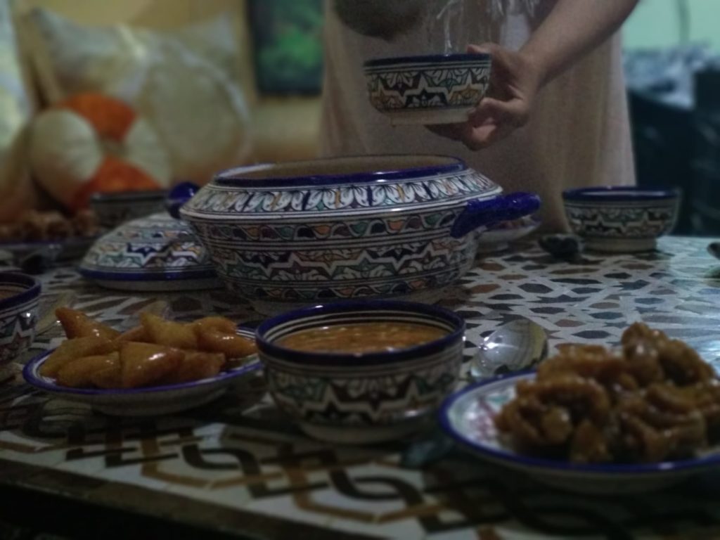 Comida típica marroquí - Harira sopa marroquí