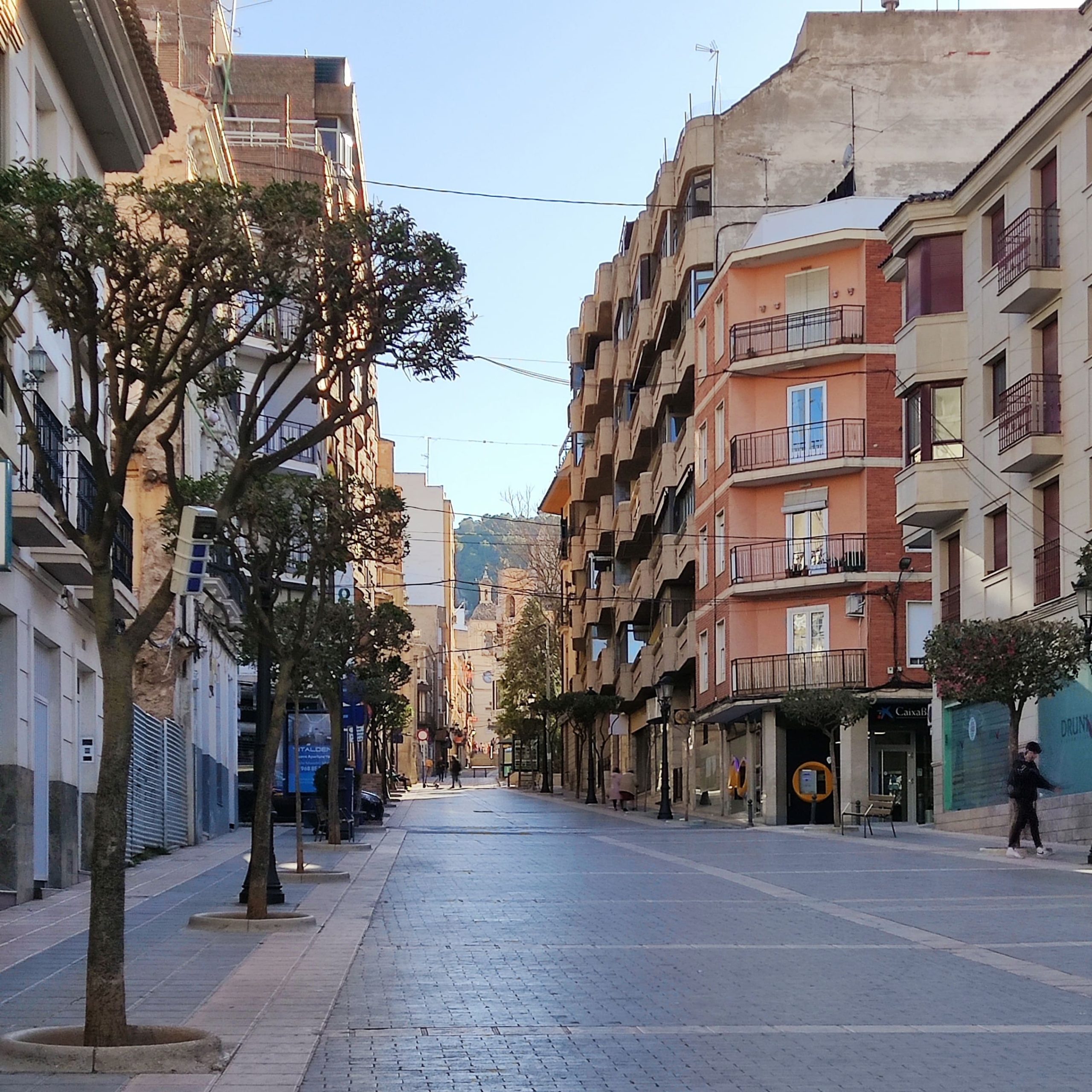 Calle San Francisco, en Yecla (Murcia)