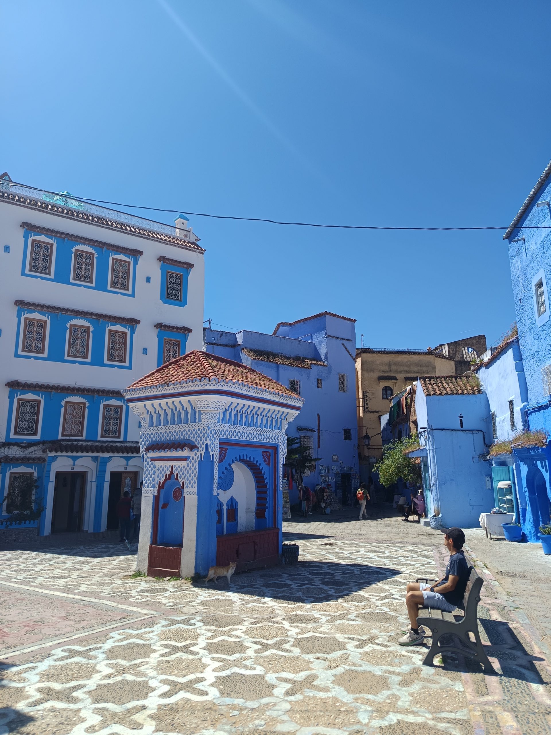 Chefchaouen- Plaza El Hauta-Ruta circular por Marruecos en autocaravana